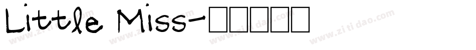 Little Miss字体转换
